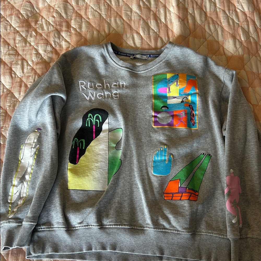 Zara x Ruohan Wang Artwork Print Sweatshirt